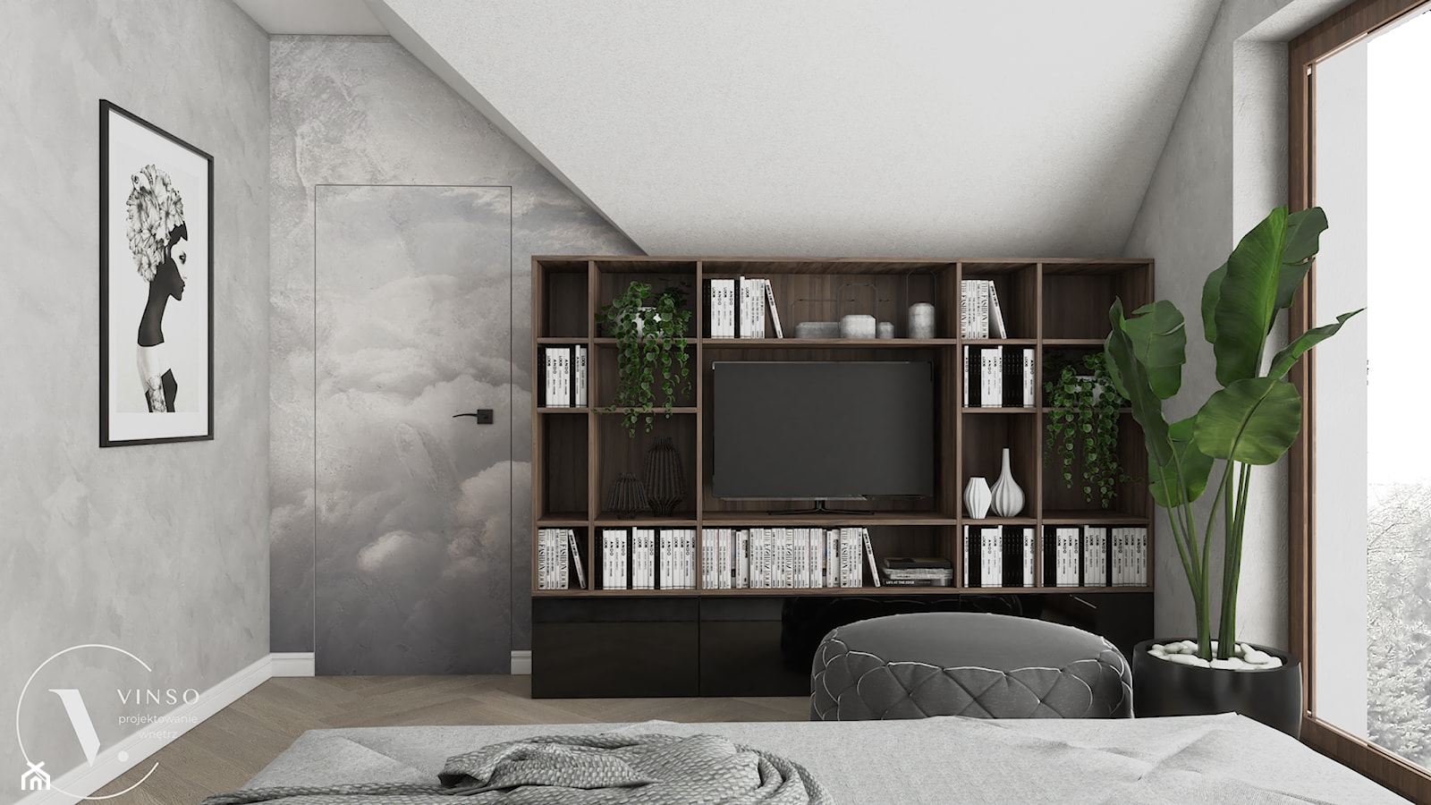 Sypialnia, styl nowoczesny - zdjęcie od VINSO Projektowanie Wnętrz - Homebook