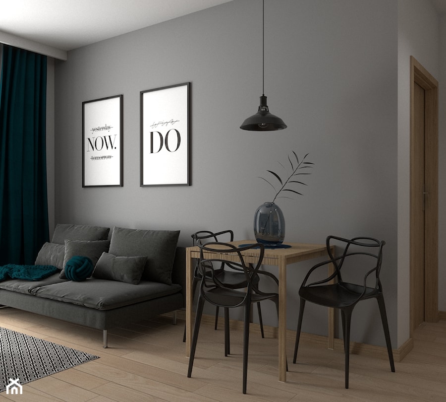 Mieszkanie na wynajem w Krakowie - Salon, styl nowoczesny - zdjęcie od VINSO Projektowanie Wnętrz