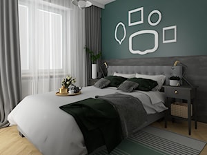 Mieszkanie na wynajem w Krakowie - inwestycja Pianissimo - Sypialnia, styl nowoczesny - zdjęcie od VINSO Projektowanie Wnętrz