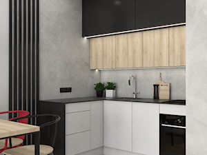 Industrialne mieszkanie dla singla - Kuchnia, styl industrialny - zdjęcie od VINSO Projektowanie Wnętrz