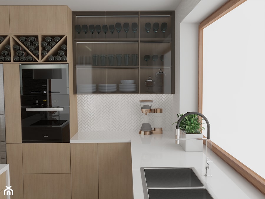 Projekt domu w Skawinie - Kuchnia, styl nowoczesny - zdjęcie od VINSO Projektowanie Wnętrz