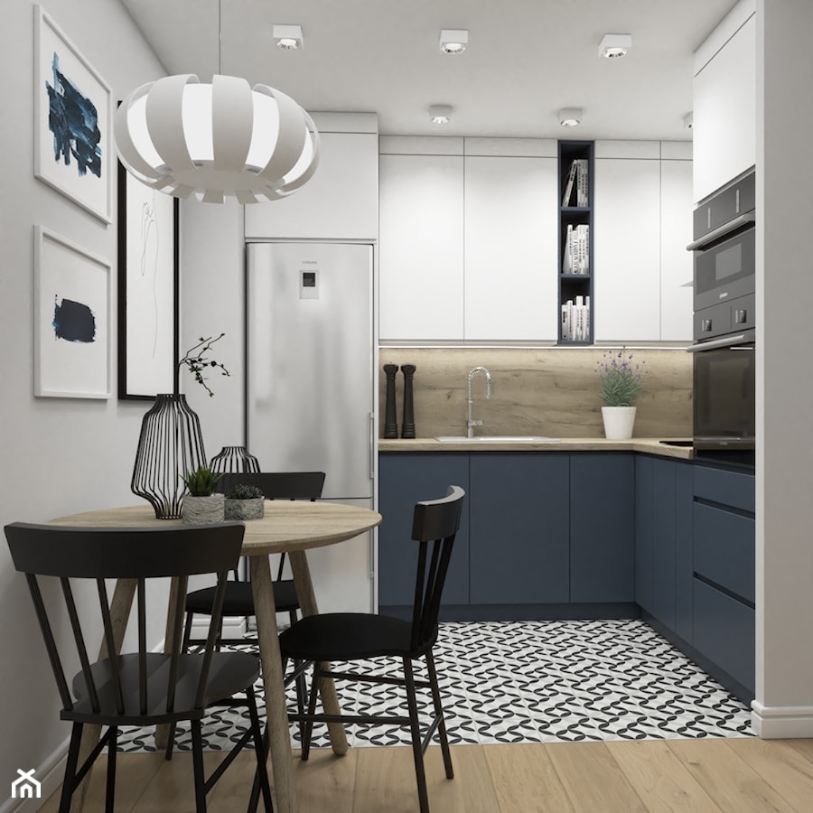 Projekt mieszkania w Krakowie - Kuchnia, styl skandynawski - zdjęcie od VINSO Projektowanie Wnętrz