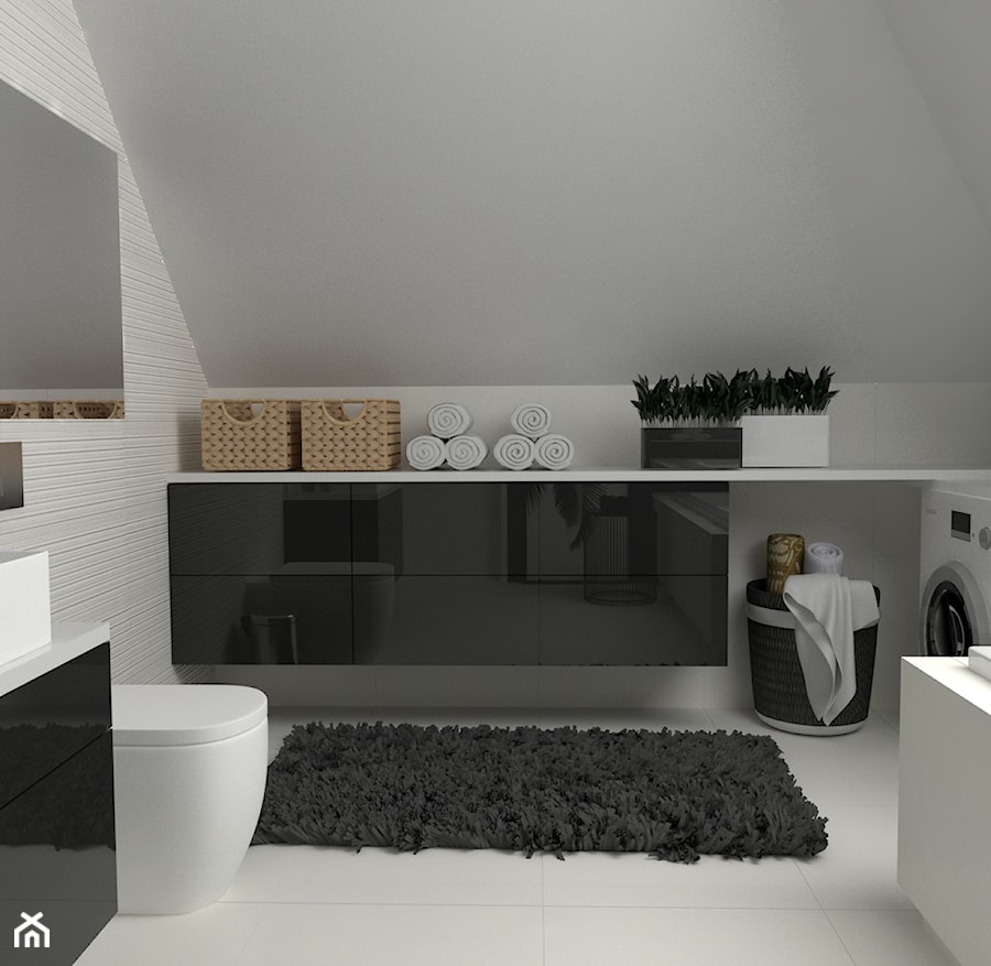 Dom w Woli Rzędzińskiej - Łazienka, styl nowoczesny - zdjęcie od VINSO Projektowanie Wnętrz