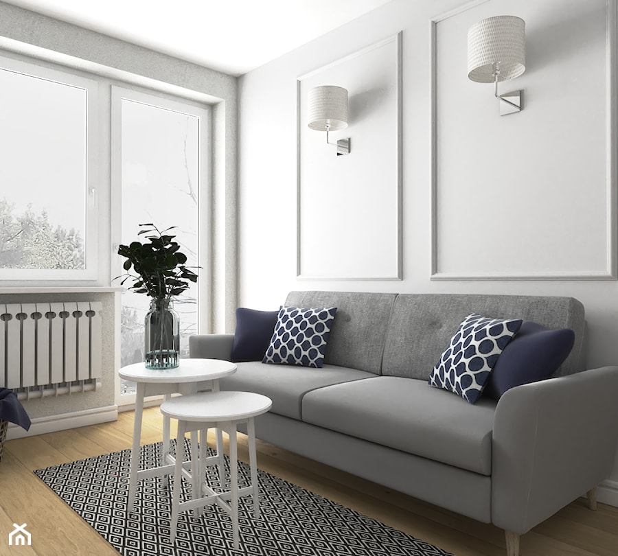 Projekt mieszkania w Krakowie - Salon, styl nowoczesny - zdjęcie od VINSO Projektowanie Wnętrz