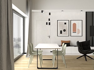 Dom typu nowoczesna stodoła - Salon, styl nowoczesny - zdjęcie od VINSO Projektowanie Wnętrz