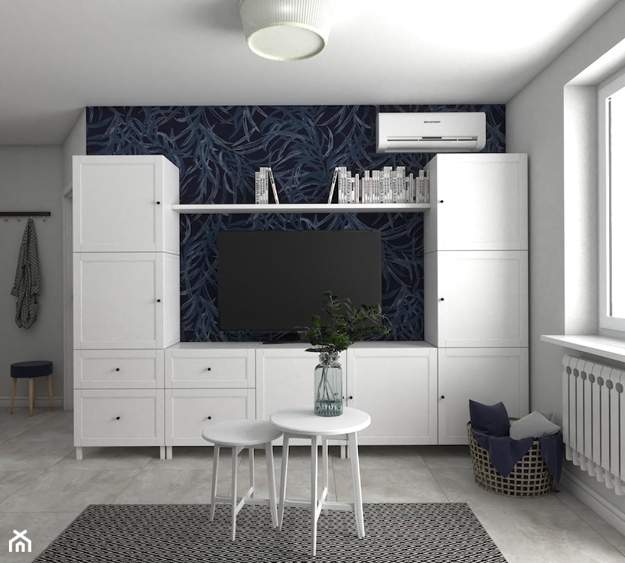 Projekt mieszkania w Krakowie - Salon, styl skandynawski - zdjęcie od VINSO Projektowanie Wnętrz