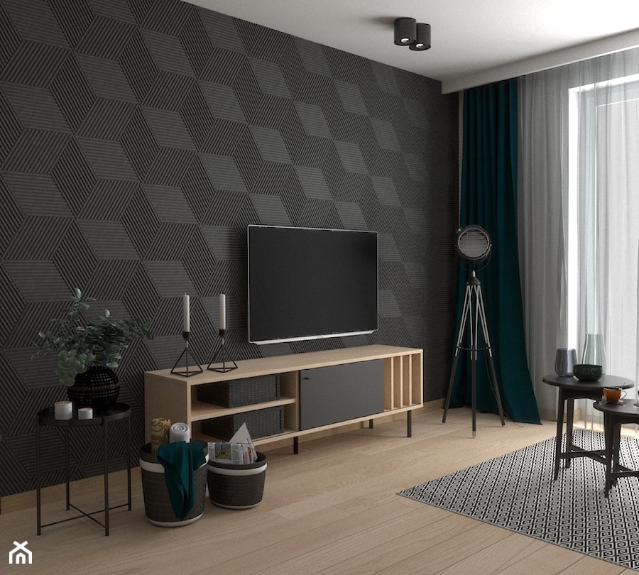 Mieszkanie na wynajem w Krakowie - Salon, styl nowoczesny - zdjęcie od VINSO Projektowanie Wnętrz