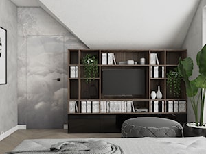 Elegancka sypialnia w 2 wersjach - Sypialnia, styl nowoczesny - zdjęcie od VINSO Projektowanie Wnętrz