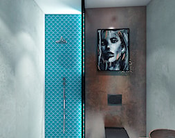 Łazienka Dom w Sitnie - Mała bez okna z punktowym oświetleniem łazienka, styl industrialny - zdjęcie od Szlachta Pracownia Projektowa - Homebook