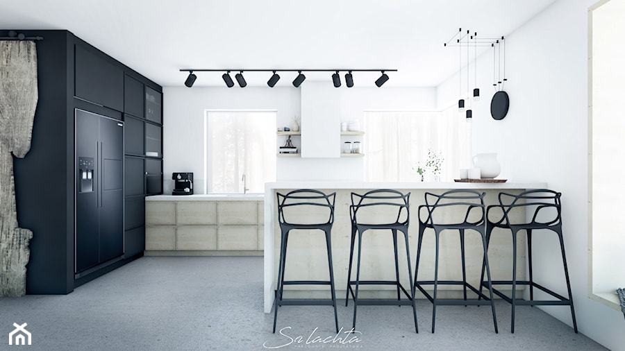 Dom w Gołubiu - Kuchnia, styl nowoczesny - zdjęcie od Szlachta Pracownia Projektowa