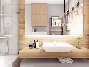 Aranżacja mieszkania Gdańsk, ul. Lawendowe Wzgórza - Średnia łazienka, styl nowoczesny - zdjęcie od Szlachta Pracownia Projektowa