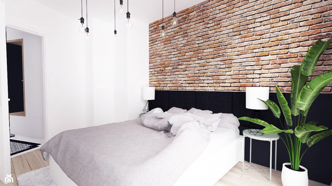 Jesionowa- Gdańsk Wrzeszcz - Średnia biała sypialnia - zdjęcie od Szlachta Pracownia Projektowa - Homebook