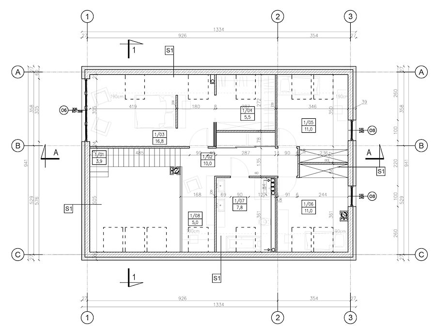 Dom Sitno - Domy, styl nowoczesny - zdjęcie od Szlachta Pracownia Projektowa