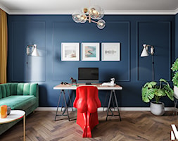 Odważne kolory w pracy - Biuro, styl nowoczesny - zdjęcie od Monika Idzikowska Wnętrza - Homebook