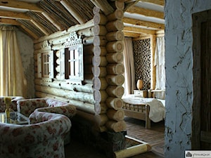 Apartament w stylu Chalet - Salon, styl rustykalny - zdjęcie od Aleksandra Bronszewska