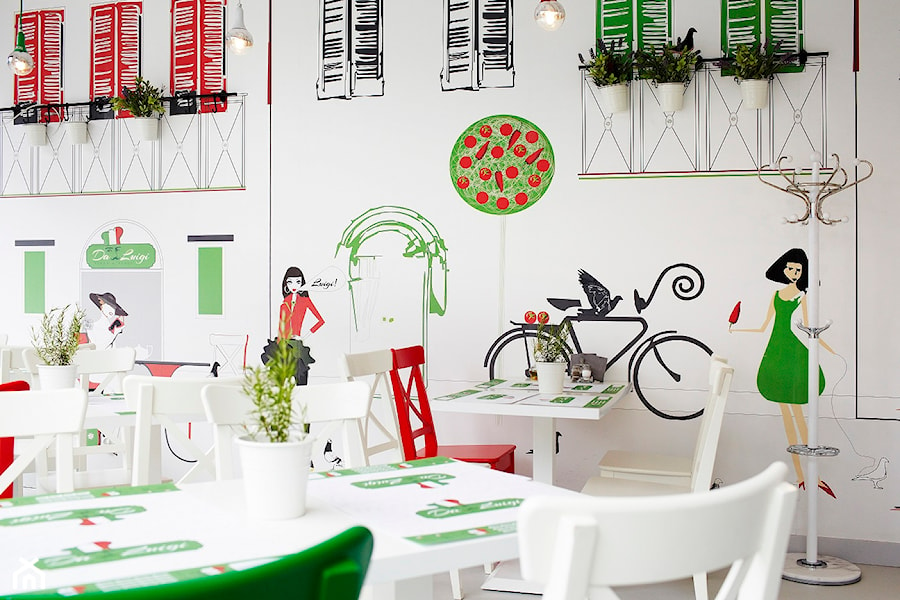 Restauracja włoska - Wnętrza publiczne, styl nowoczesny - zdjęcie od Aleksandra Bronszewska
