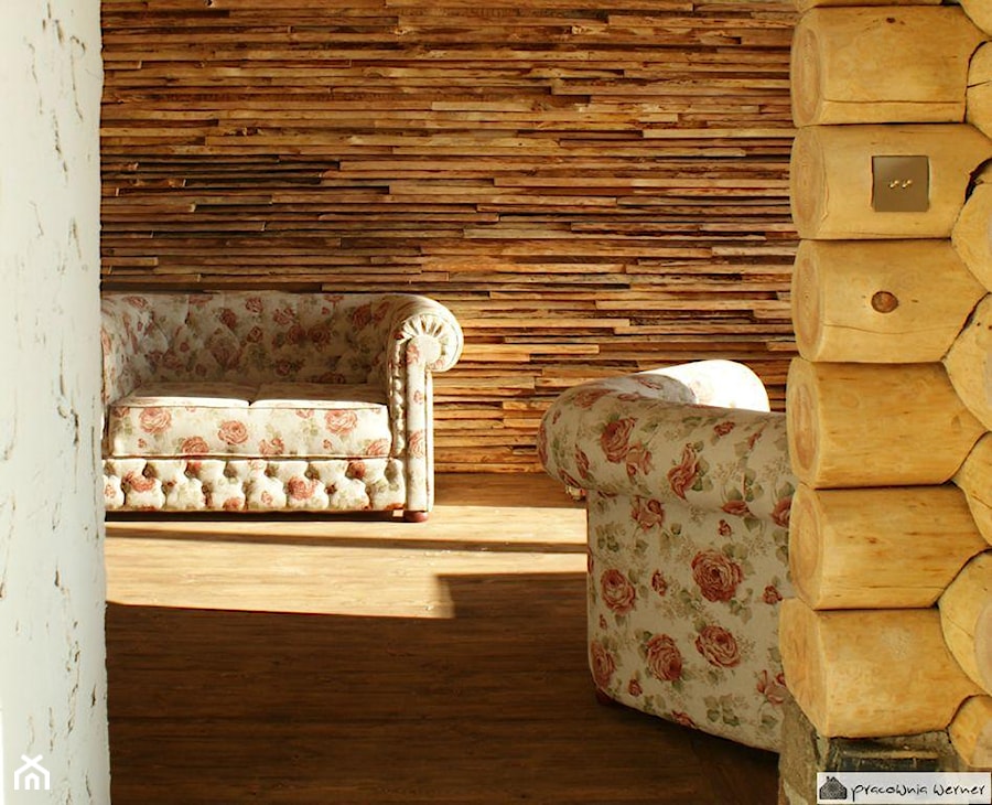 Apartament w stylu Chalet - Salon, styl rustykalny - zdjęcie od Aleksandra Bronszewska