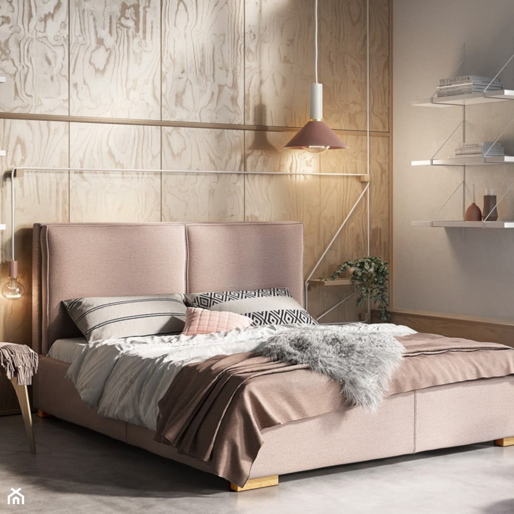 Łóżko tapicerowane Magnolia - zdjęcie od senpo.pl – łóżka, materace, stelaże - Homebook