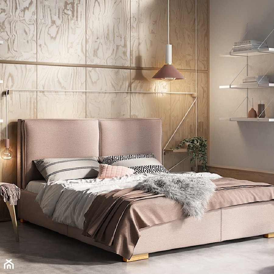 Łóżko tapicerowane Magnolia - zdjęcie od senpo.pl – łóżka, materace, stelaże