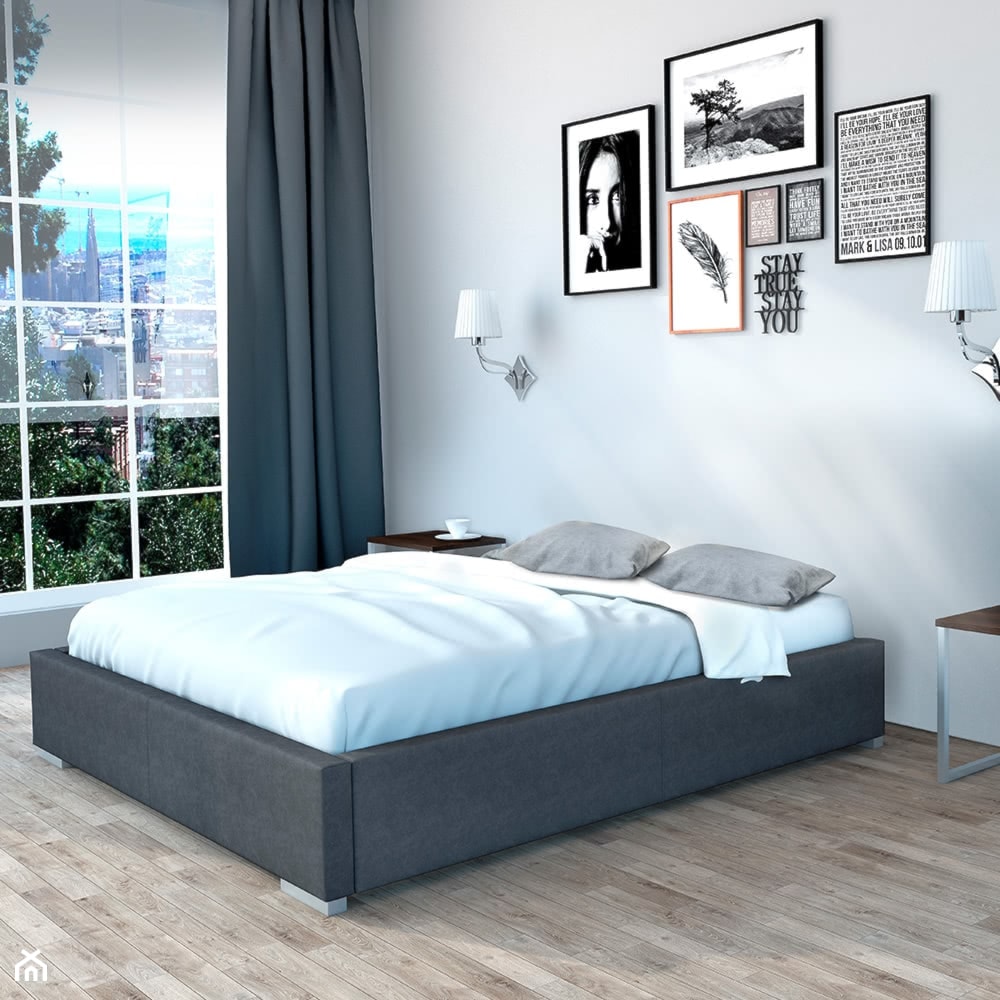 Rama łóżka tapicerowanego - zdjęcie od senpo.pl – łóżka, materace, stelaże - Homebook