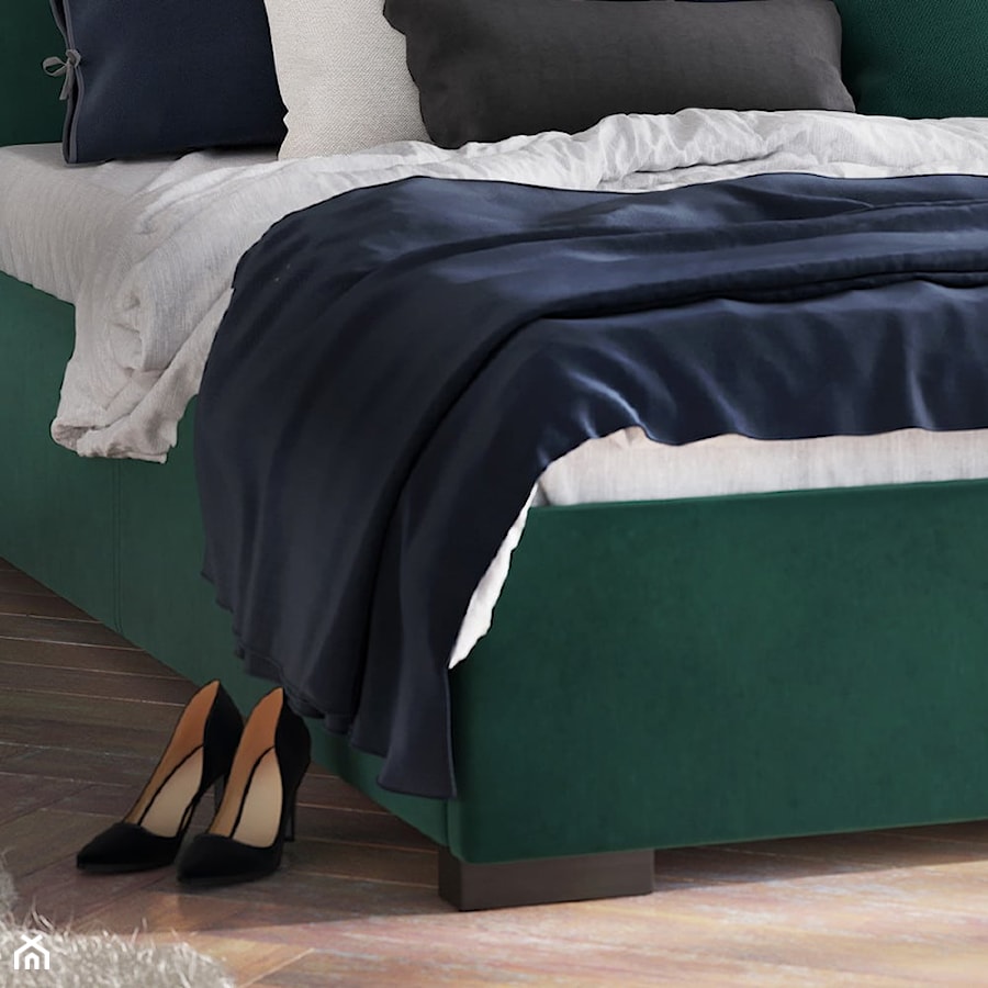 Łóżko tapicerowane Massimo Plus - zdjęcie od senpo.pl – łóżka, materace, stelaże