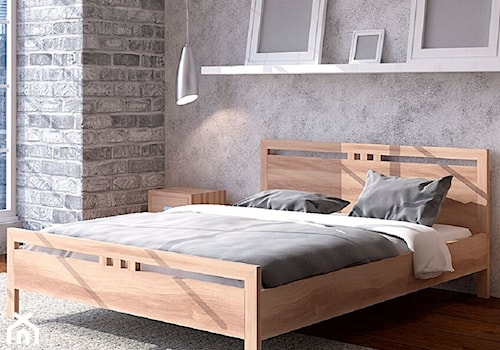 Łóżko Fiore w stylu minimalistycznym - zdjęcie od senpo.pl – łóżka, materace, stelaże