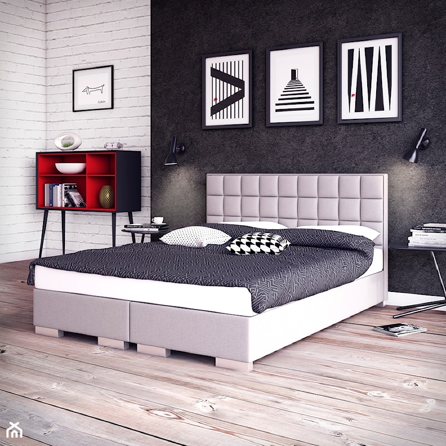 Sypialnia, styl nowoczesny - zdjęcie od senpo.pl – łóżka, materace, stelaże