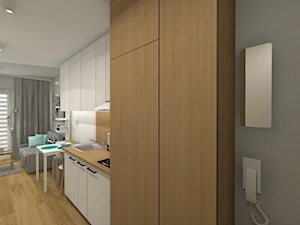 MIKRO APARTAMENT 18,50m2 - Kuchnia - zdjęcie od Pracownia Projektowa Małgorzata Roszczewska