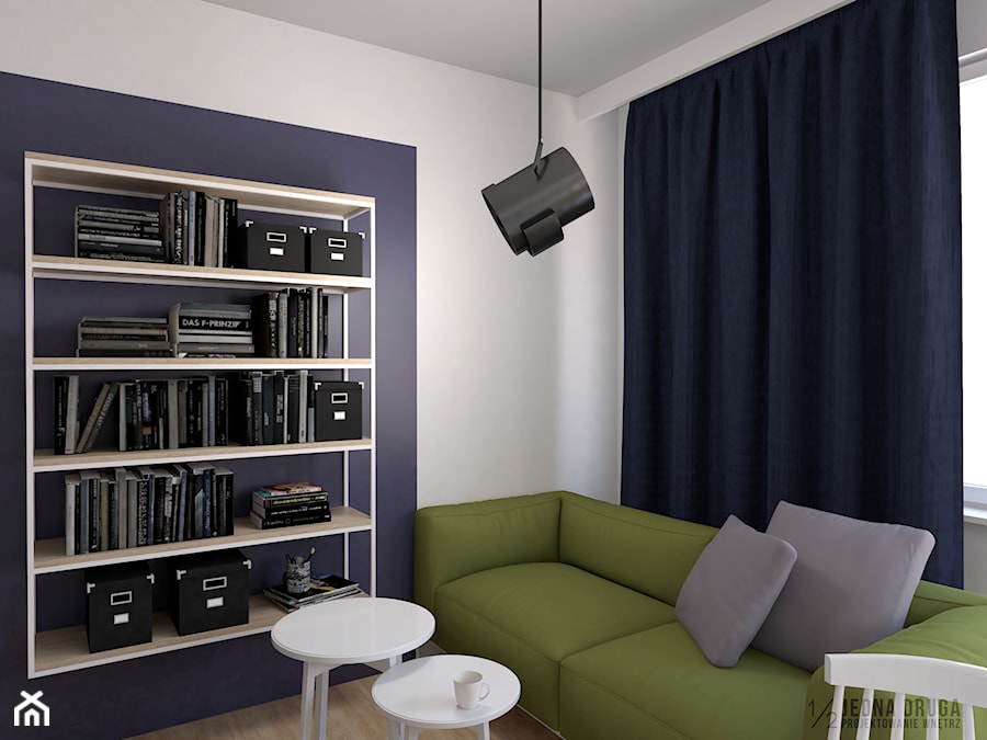 mieszkanie, Kolbudy - projekt - Salon, styl nowoczesny - zdjęcie od JEDNA DRUGA
