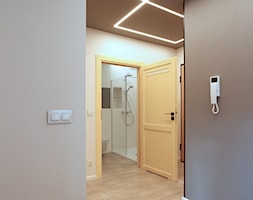 Mieszkanie pod wynajem, Oliwa - realizacja - Średni szary hol / przedpokój, styl nowoczesny - zdjęcie od JEDNA DRUGA - Homebook