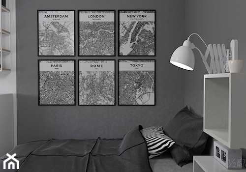 mieszkanie, Kolbudy - projekt - Sypialnia, styl nowoczesny - zdjęcie od JEDNA DRUGA