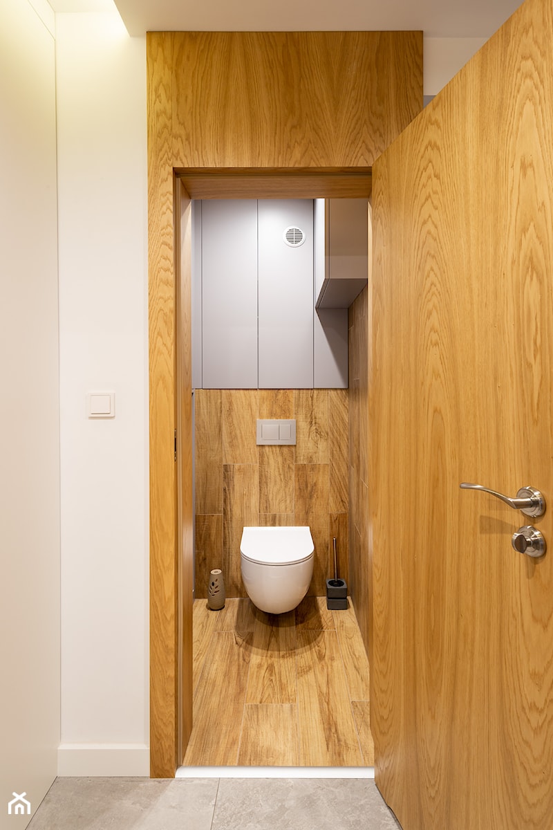 Realizacja projektu mieszkania w Zabrzu - Mała łazienka - zdjęcie od Wawoczny Architekt