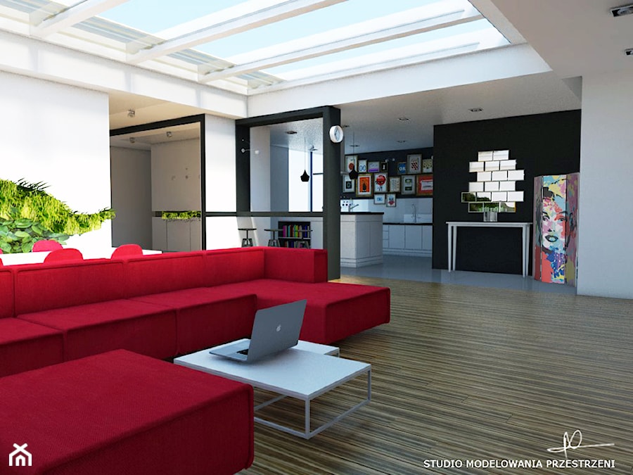 Nowoczesny loft - Salon, styl nowoczesny - zdjęcie od Studio Modelowania Przestrzeni