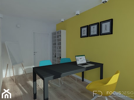 Aranżacje wnętrz - Biuro: PROJEKT APARTAMENTU W KATOWICACH - Biuro, styl nowoczesny - Focus Design. Przeglądaj, dodawaj i zapisuj najlepsze zdjęcia, pomysły i inspiracje designerskie. W bazie mamy już prawie milion fotografii!