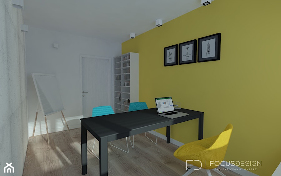 PROJEKT APARTAMENTU W KATOWICACH - Biuro, styl nowoczesny - zdjęcie od Focus Design