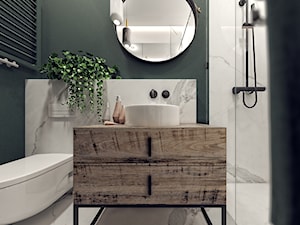 Zielona łazienka - zdjęcie od Alicja Szmal Studio