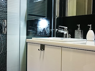 Łazienka w stylu Glamour- ponadczasowa biel i czerń 