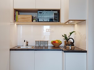 Białystok | Centrum | Projekt inwestycyjny - podział mieszkań na mikrokawalerki - Kuchnia, styl minimalistyczny - zdjęcie od "TWORZYWO" Warsztat Architektury Wnętrz