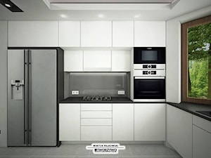Gąsówka-Skwarki | Kuchnia otwarta w stylu nowoczesnym - Kuchnia, styl nowoczesny - zdjęcie od "TWORZYWO" Warsztat Architektury Wnętrz