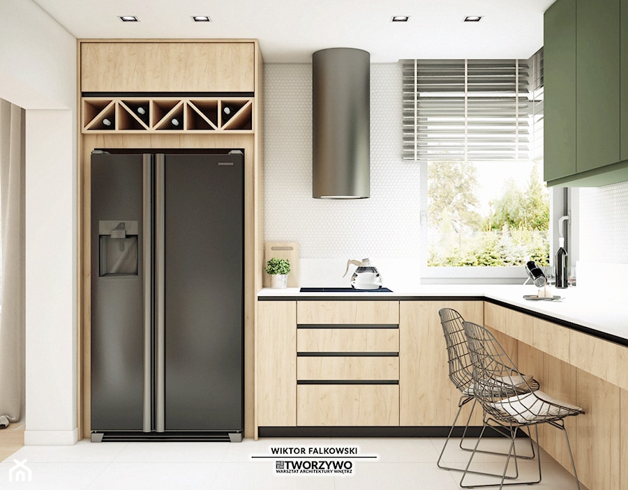 Księżyno | Projekt adaptacji domu jednorodzinnego w stylu soft-loft - Kuchnia, styl nowoczesny - zdjęcie od "TWORZYWO" Warsztat Architektury Wnętrz