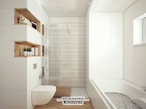 Białystok | Nadawki | Projekt łazienki w stylu nowoczesnym - Łazienka, styl nowoczesny - zdjęcie od "TWORZYWO" Warsztat Architektury Wnętrz