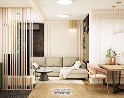 Warszawa | Ursus | Mieszkanie 4 pokojowe w stylu modern-classic - Salon, styl nowoczesny - zdjęcie od "TWORZYWO" Warsztat Architektury Wnętrz - Homebook
