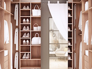 Osowicze | Projekt domu jednorodzinnego w stylu nowoczesnym - Garderoba, styl nowoczesny - zdjęcie od "TWORZYWO" Warsztat Architektury Wnętrz