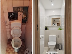 Białystok | Kopernika | Projekt mieszkania pod wynajem studencki - Mała łazienka na poddaszu, styl ... - zdjęcie od "TWORZYWO" Warsztat Architektury Wnętrz