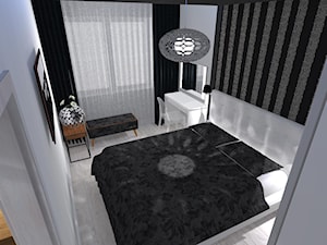 Nowoczesne z miedzianymi dekoracjami - Średnia biała sypialnia - zdjęcie od OPEN HOUSE INVEST
