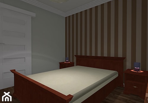 Kompaktowe mieszkanie dla dwojga - Średnia szara sypialnia, styl tradycyjny - zdjęcie od OPEN HOUSE INVEST