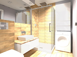 Kompaktowe 2 pokoje - Średnia bez okna z pralką / suszarką z lustrem z punktowym oświetleniem łazienka - zdjęcie od OPEN HOUSE INVEST