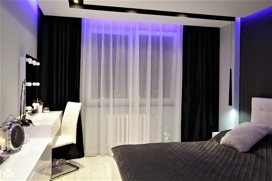 Nowoczesne na Budowlanych - Średnia biała szara sypialnia, styl nowoczesny - zdjęcie od OPEN HOUSE INVEST