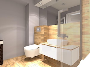 Kompaktowe 2 pokoje - Mała bez okna z lustrem z punktowym oświetleniem łazienka - zdjęcie od OPEN HOUSE INVEST