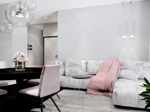 Apartament 42 m2 - Salon, styl nowoczesny - zdjęcie od ONE HOME Studio Architektury Wnętrz